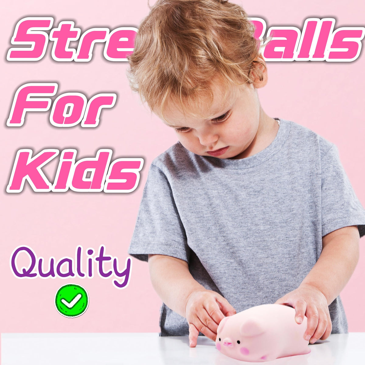 ZTATU Squishy Pig Stress Ball | Kids Fidget Toy and Sensory Squish