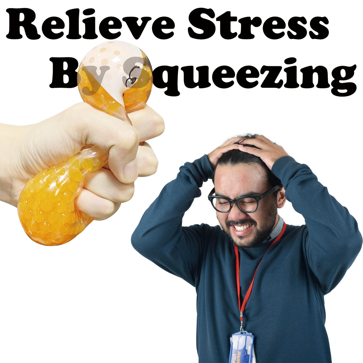 ZTATU Orange Shiba Inu Stress Ball for Adults (1 Pack) – Squishy Fidget Toy