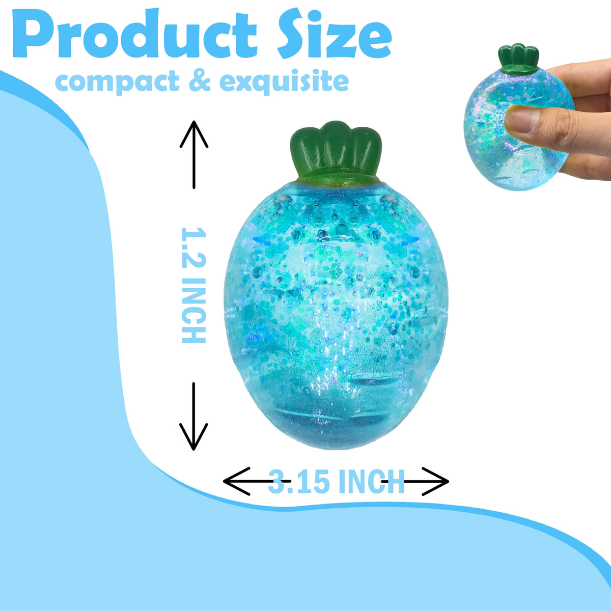 ZTATU Carton Baby Carrot Sensory Fidget Toy – Slow Rise Squishy Stress Ball