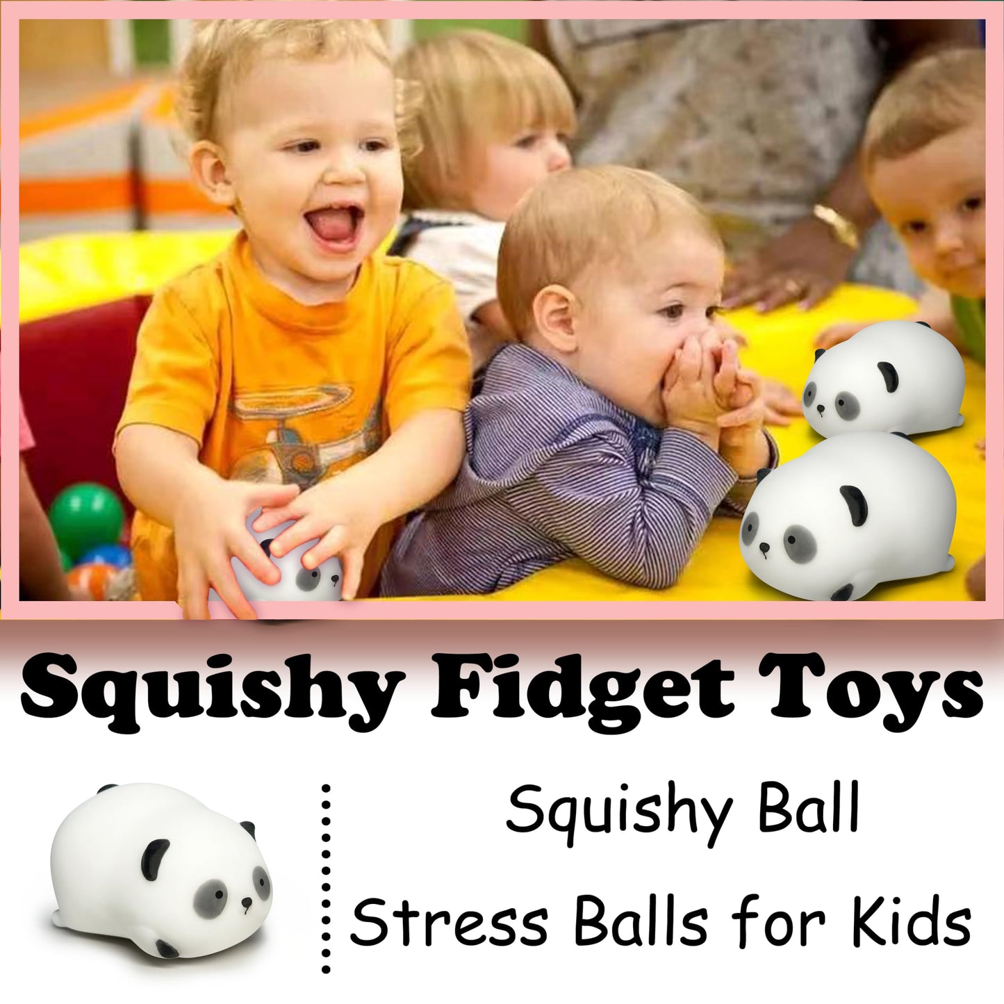 ZTATU Squishy Panda Stress Ball for Kids | Fidget Toy & Sensory Dough Ball