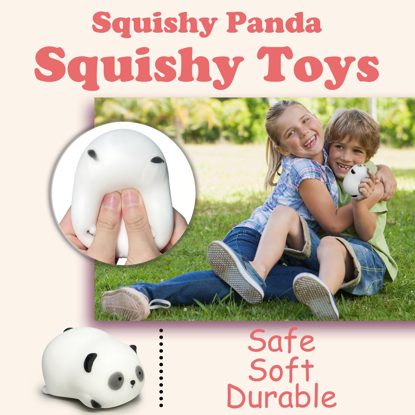 ZTATU Squishy Panda Stress Ball for Kids | Fidget Toy & Sensory Dough Ball