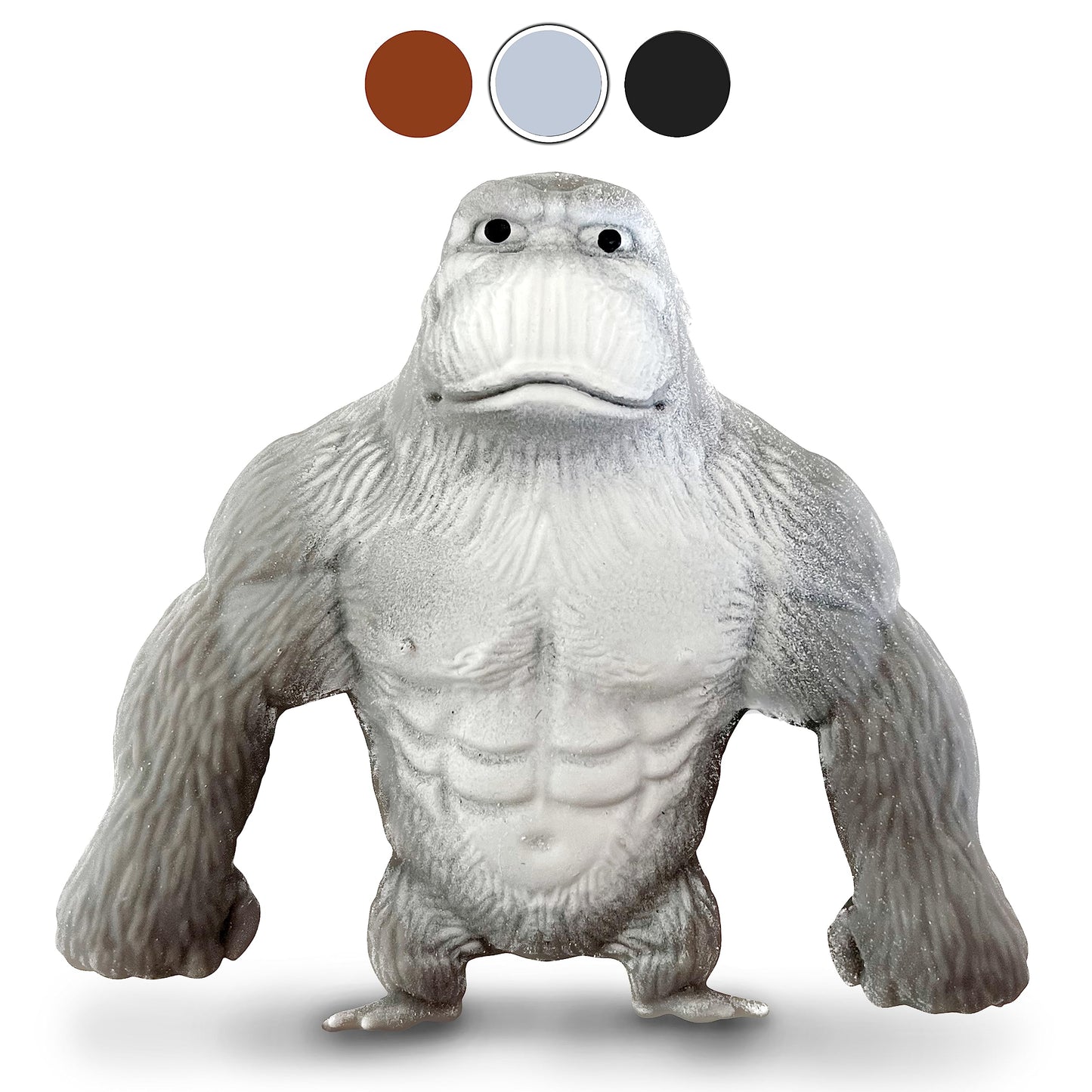 ZTATU Stretchy Monkey World Toy Grey | Squishy Monkey Toy for Stress Relief & Sensory Play (1-Pack)
