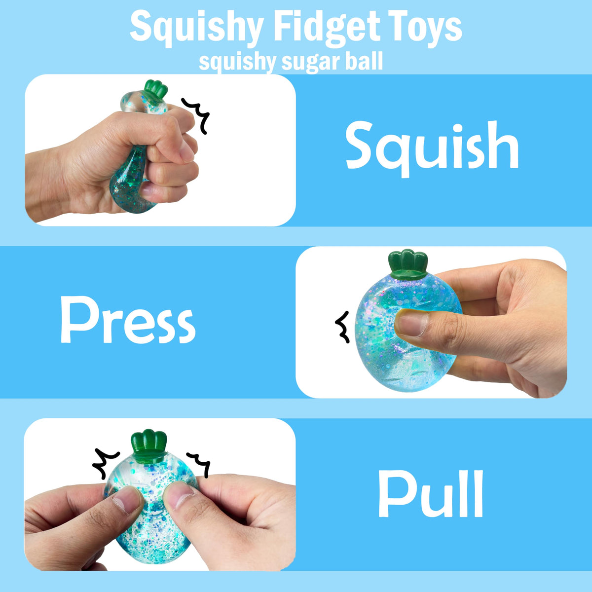 ZTATU Carton Baby Carrot Sensory Fidget Toy – Slow Rise Squishy Stress Ball