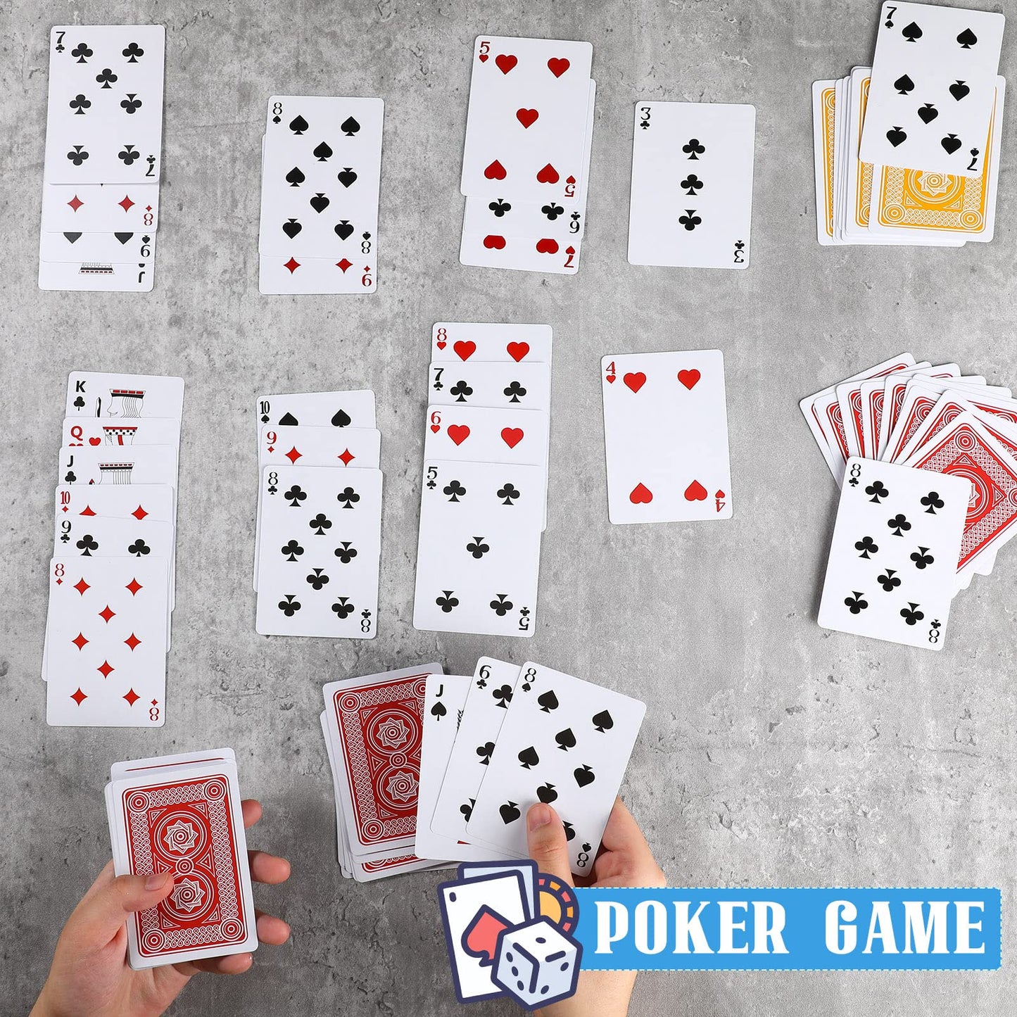 Zubebe 12 Pcs Playing Cards – Bulk Decks, Standard Poker Size, Hexagram Style