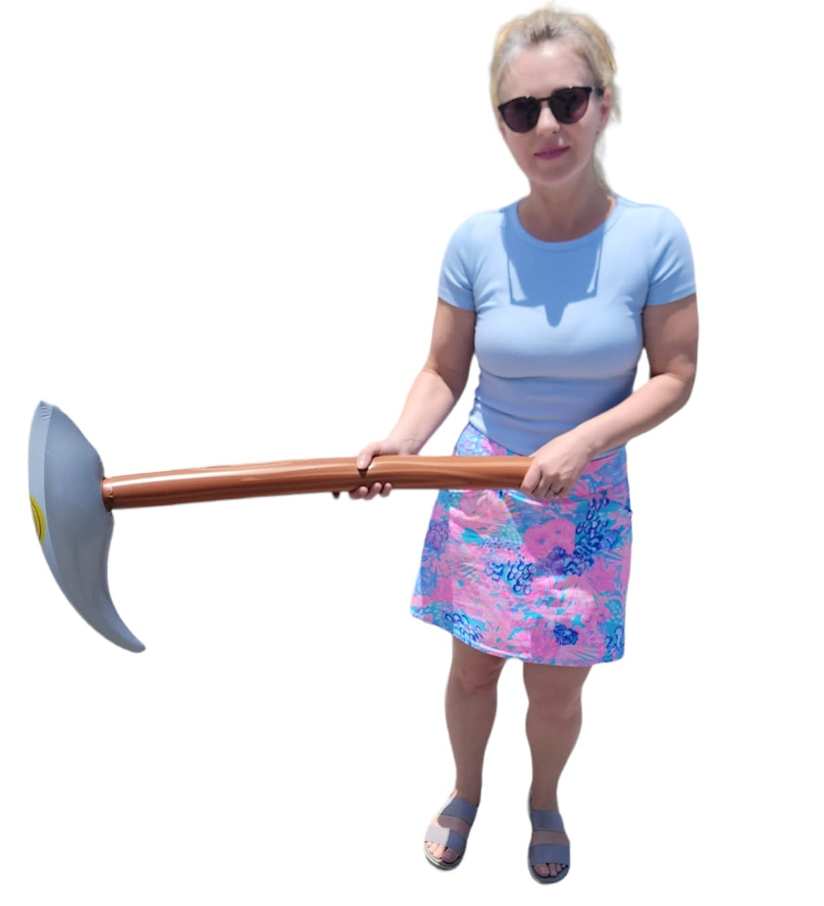 Zugar Land Pick Axe Inflate 33-inch – 1 Pack Vinyl Mining Tool for Party Decor