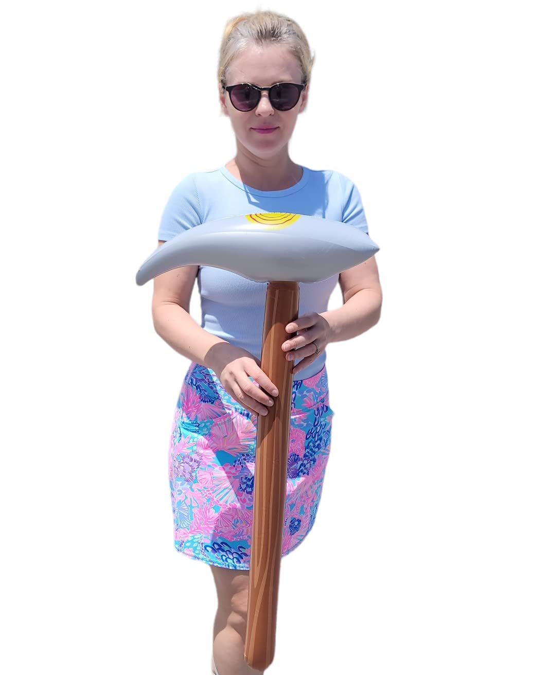 Zugar Land Pick Axe Inflate 33-inch – 1 Pack Vinyl Mining Tool for Party Decor