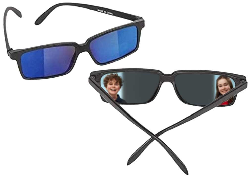 Zugar Land Top Secret Spy Glasses for Kids - Rear-View Sunglasses with UV Protection (1 Pack)