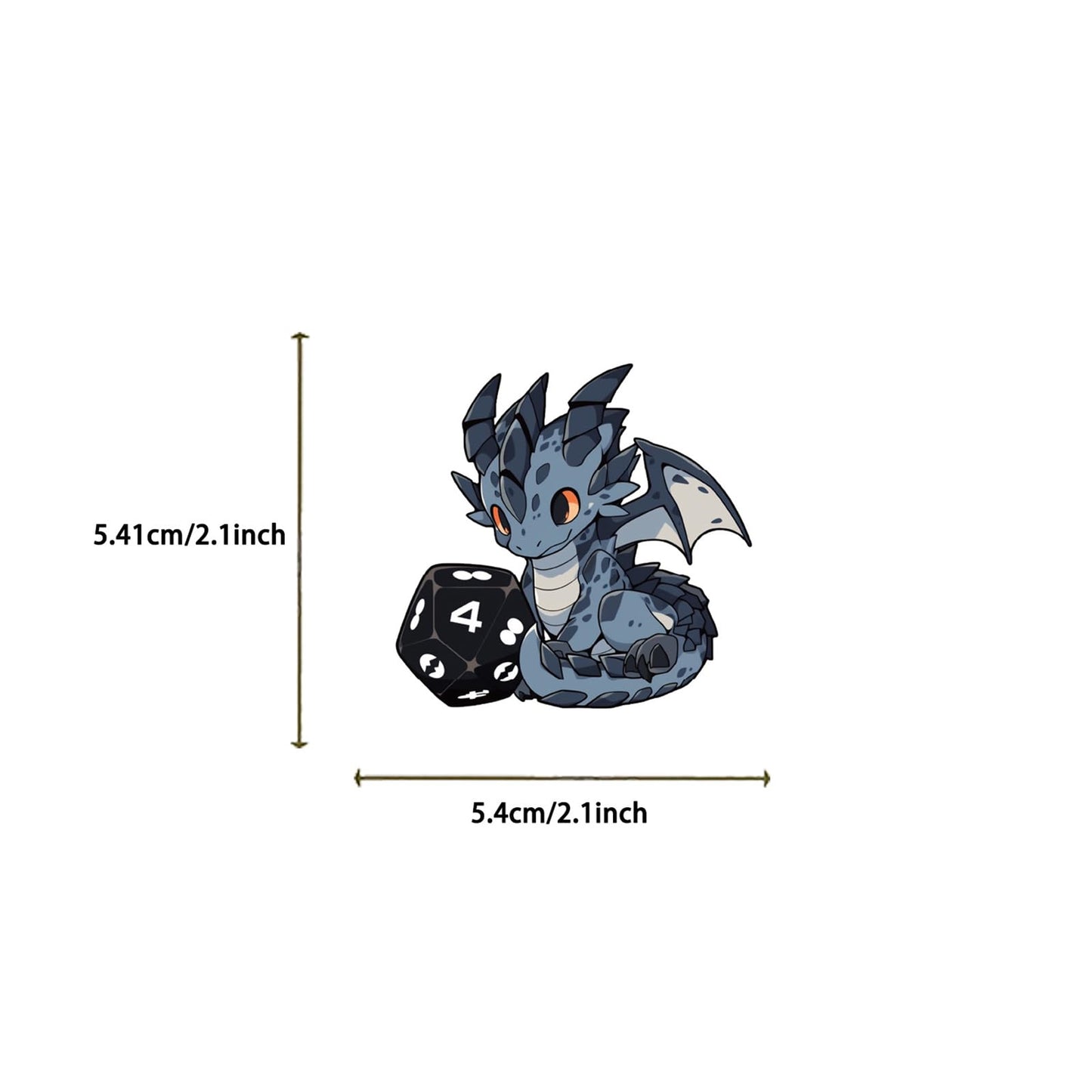 ZUIYIJIANGNAN 50pcs Cartoon Dragon Stickers – Waterproof Vinyl for Laptops & Water Bottles