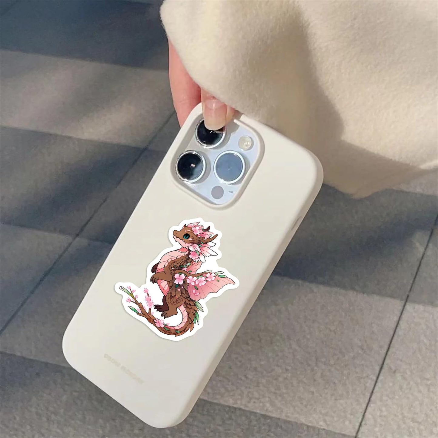 ZUIYIJIANGNAN 50pcs Cartoon Dragon Stickers – Waterproof Vinyl for Laptops & Water Bottles