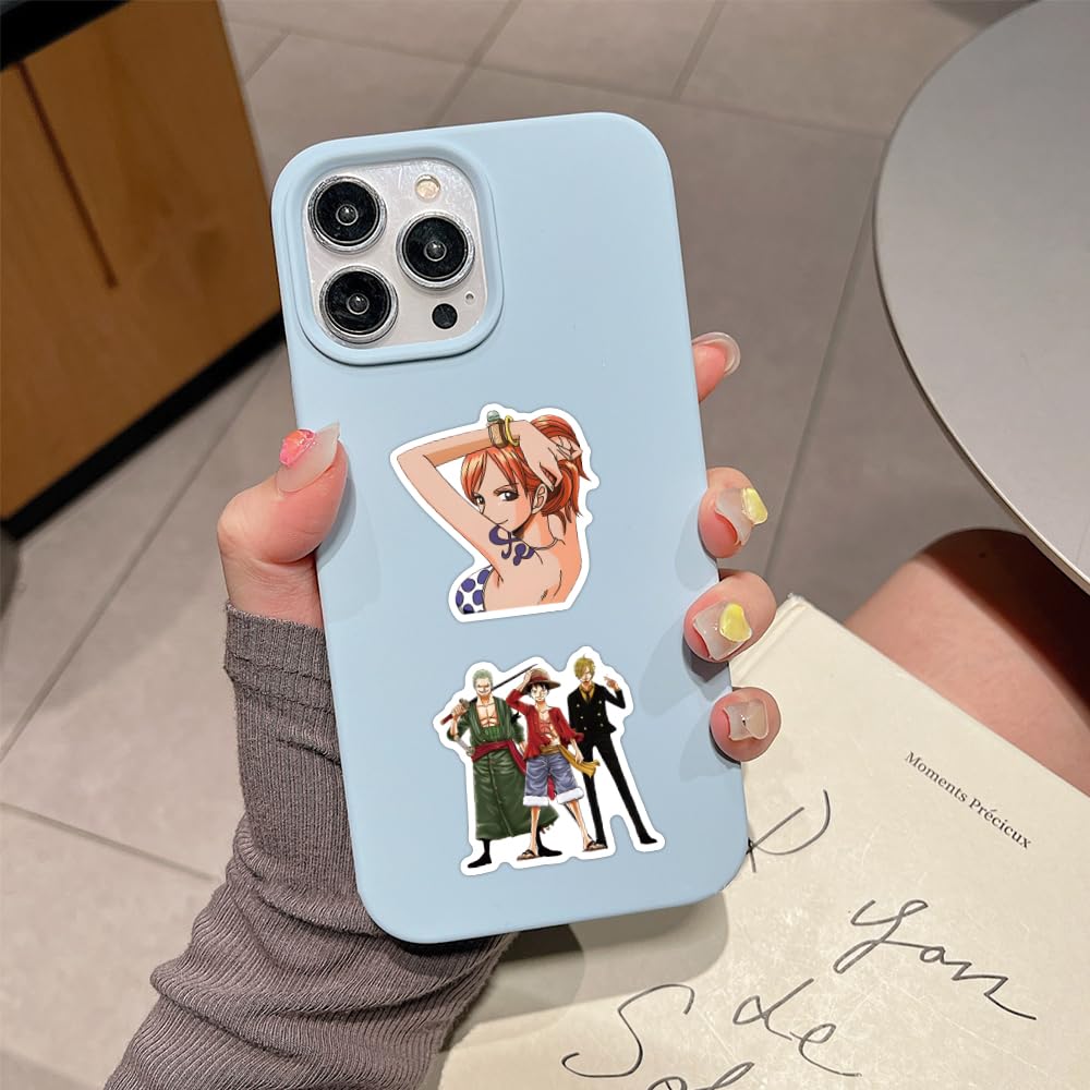 ZUIYIJIANGNAN 110Pcs One Piece Stickers – Waterproof Vinyl Decals for Laptops, Water Bottles & More