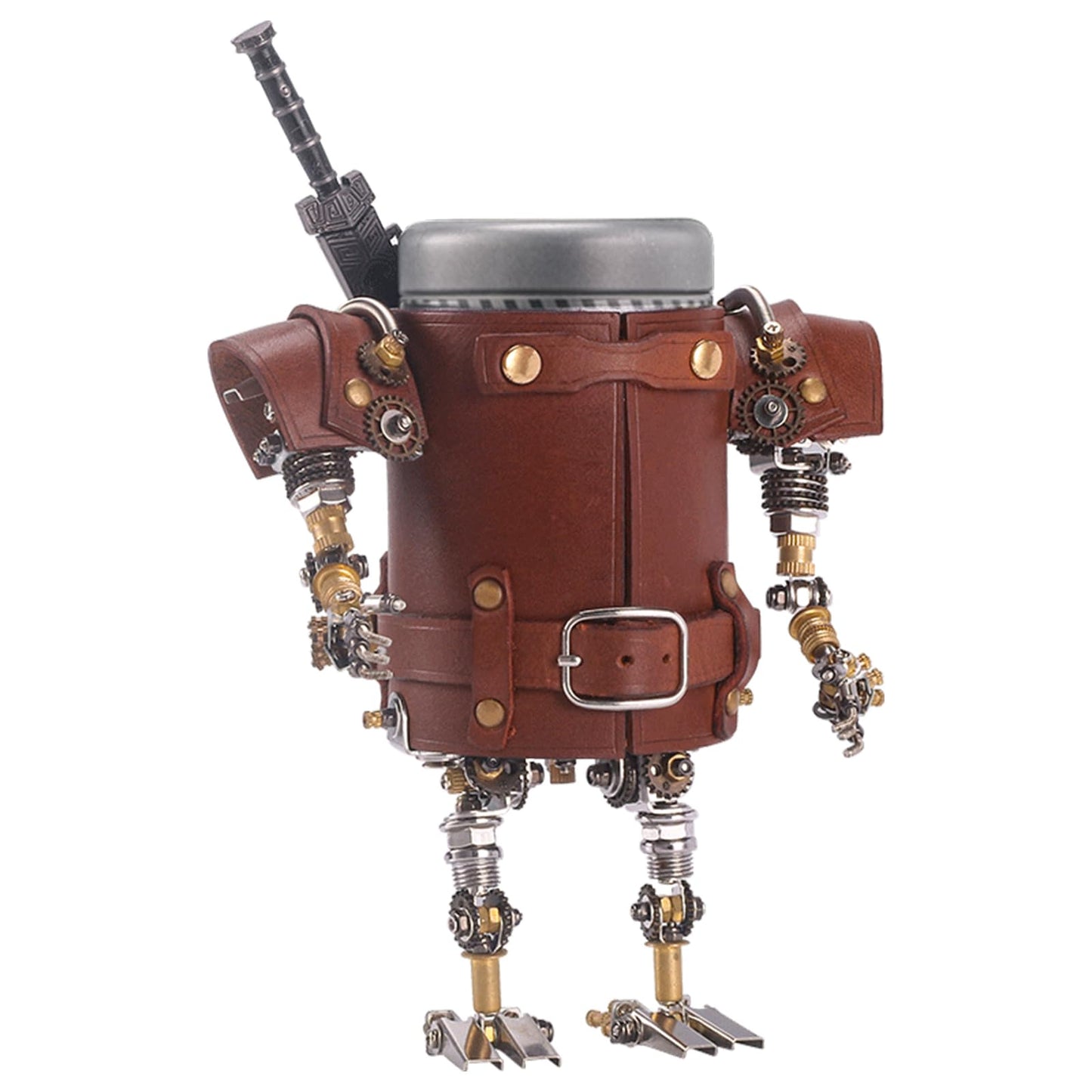 ZUNPINSPACE Adult 3D Metal Puzzle – Steampunk Pen Holder & Mechanical Model Set