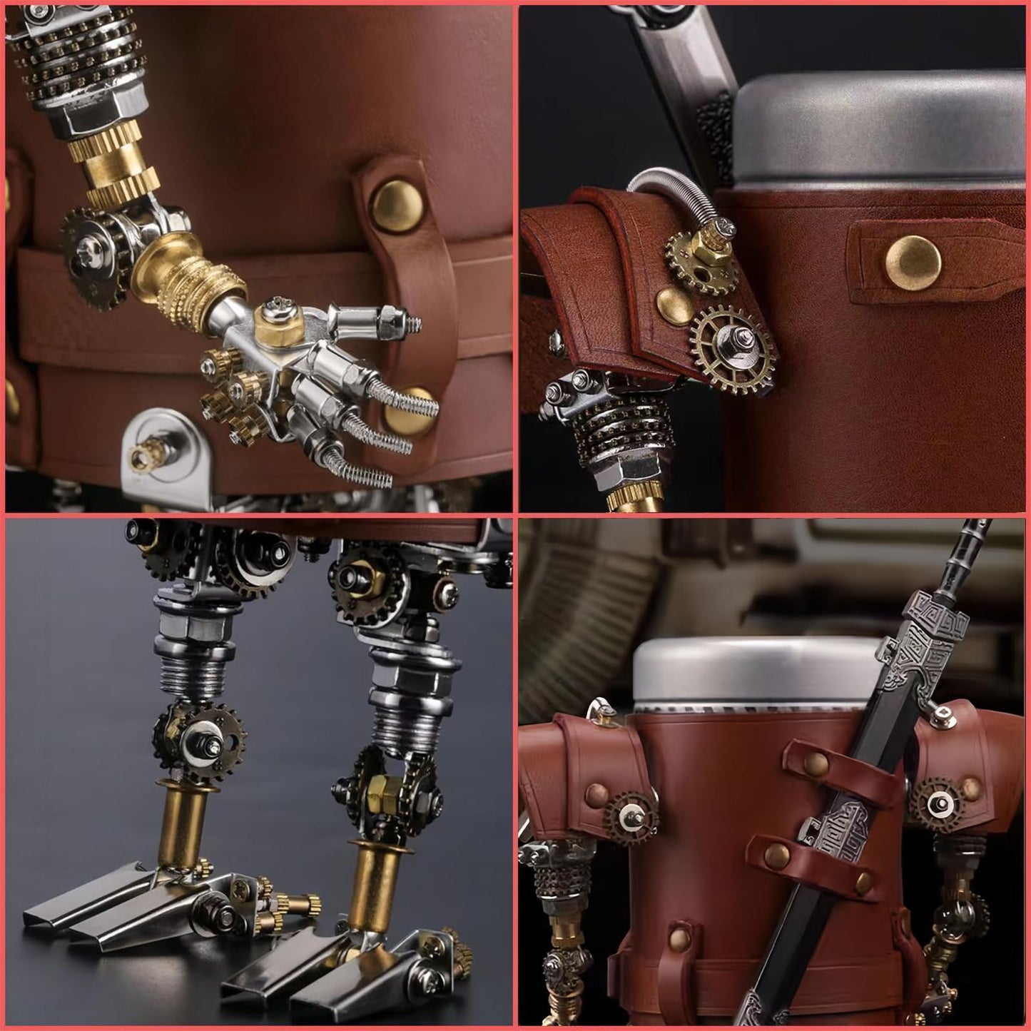 ZUNPINSPACE Adult 3D Metal Puzzle – Steampunk Pen Holder & Mechanical Model Set