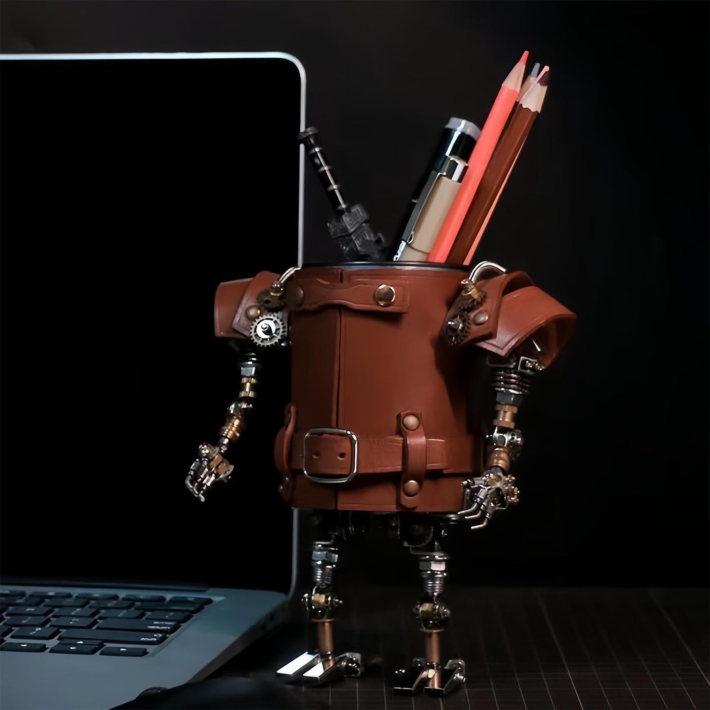 ZUNPINSPACE Adult 3D Metal Puzzle – Steampunk Pen Holder & Mechanical Model Set