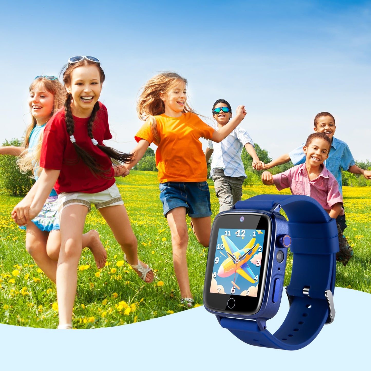 ZUODUN Kids Watch with Pedometer, 26 Puzzle Games, Camera & Flashlight | Gift for 4-12 Year Olds