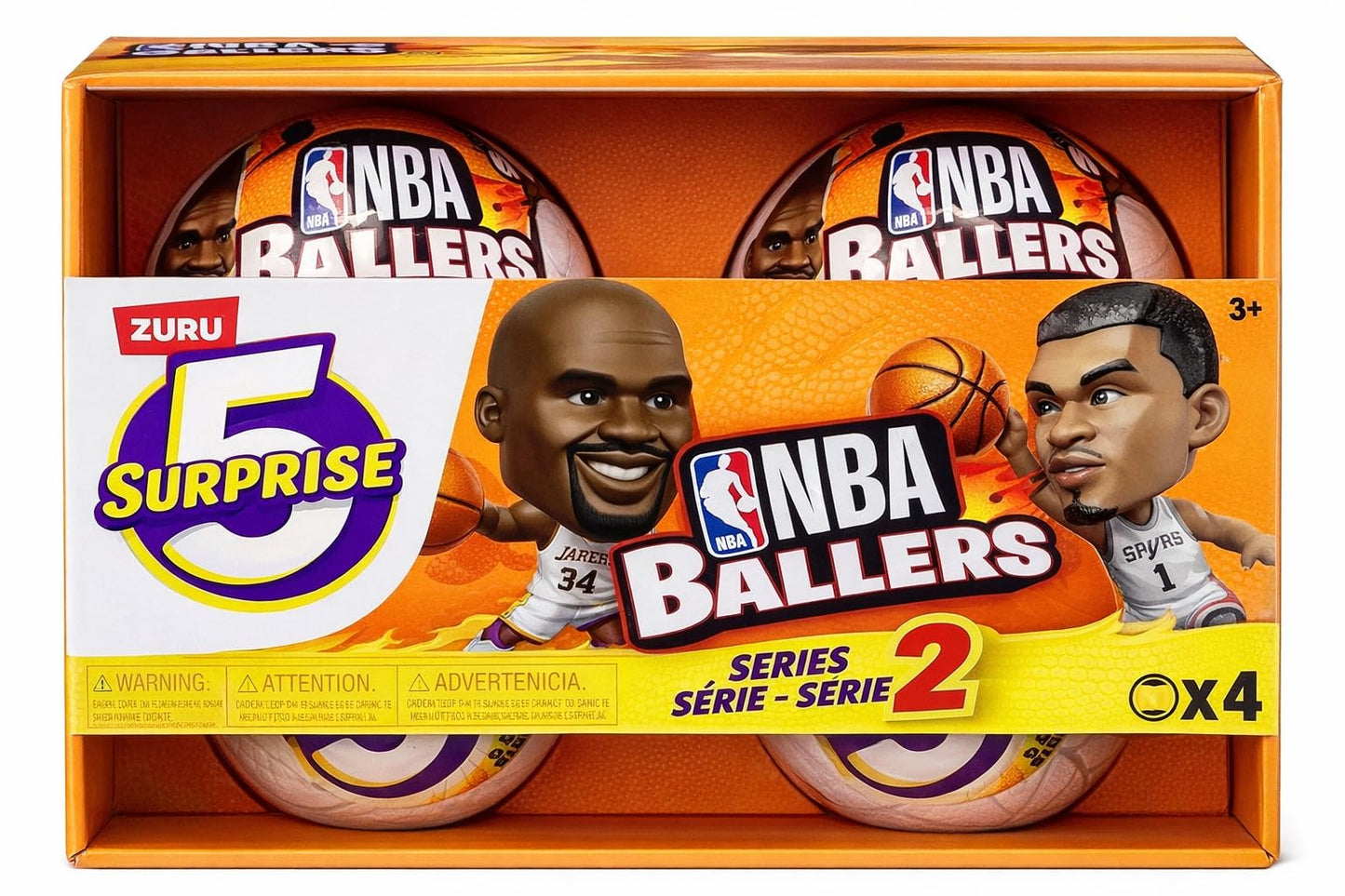 ZURU 5 Surprise NBA Ballers Series 2 – Official NBA Collectible Figures & Surprise Capsules