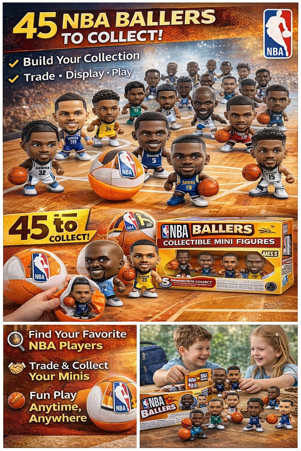 ZURU 5 Surprise NBA Ballers Series 2 – Official NBA Collectible Figures & Surprise Capsules