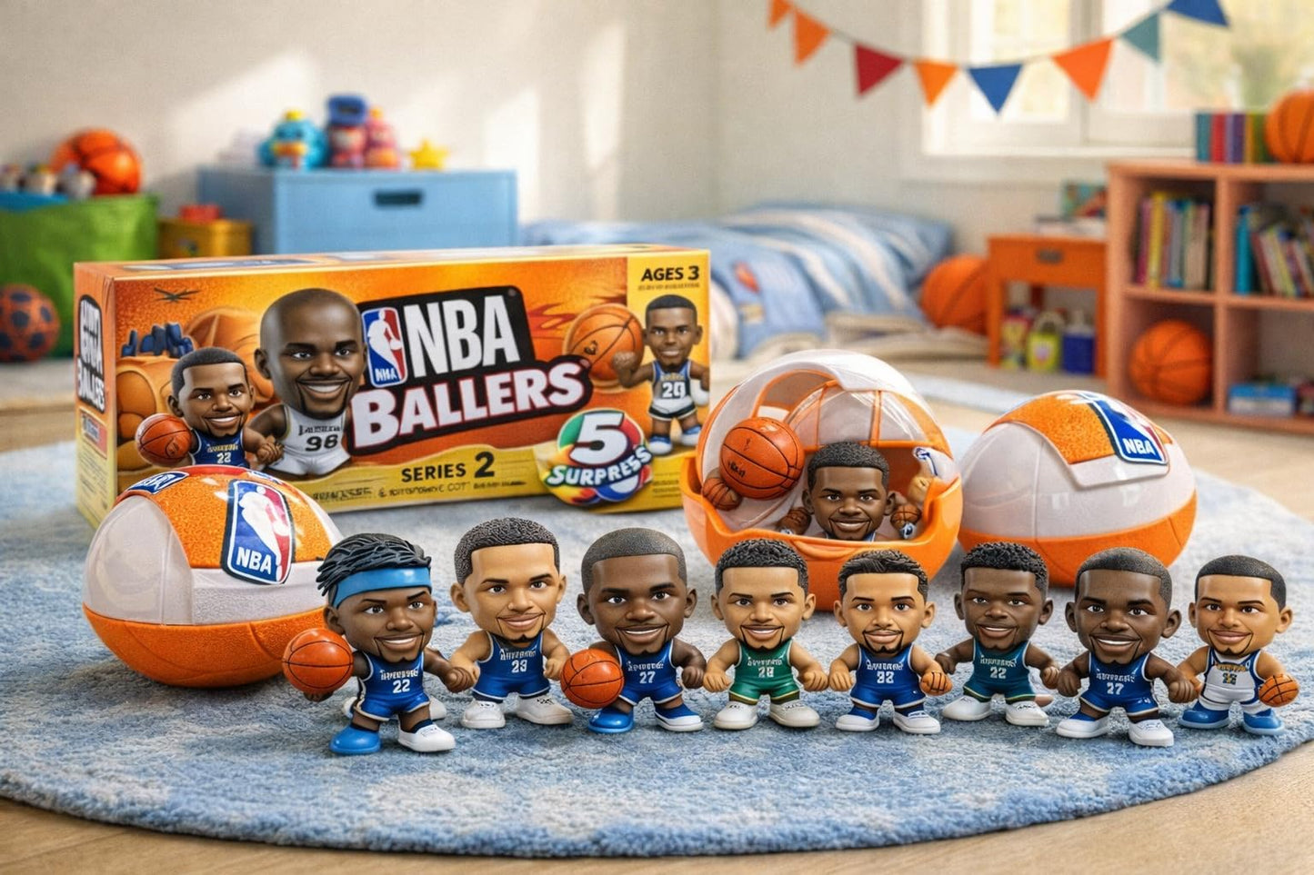 ZURU 5 Surprise NBA Ballers Series 2 – Official NBA Collectible Figures & Surprise Capsules