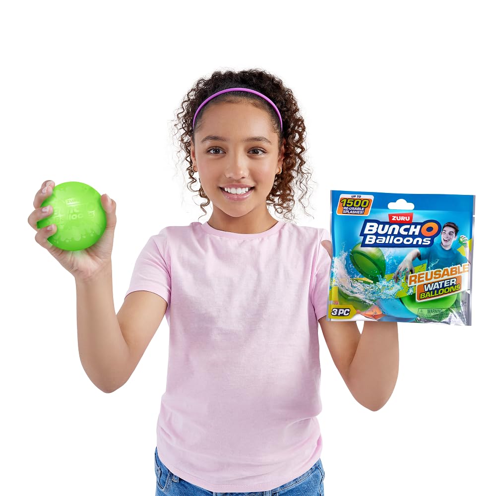 ZURU Bunch O Balloons Reusable Water Balloons – 12 Pack, Assorted Colors
