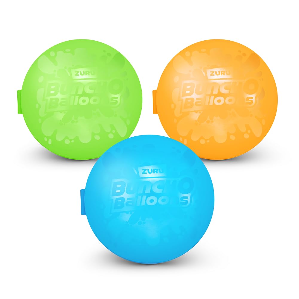 ZURU Bunch O Balloons Reusable Water Balloons – 12 Pack, Assorted Colors