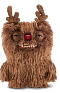 ZURU Fuggler Festive Fuggs 9-Inch Plush — Ugly Monster Toy With Teeth (Snowman, Reindeer, Gingerbread)