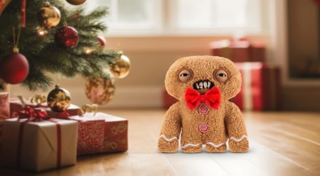 ZURU Fuggler Festive Fuggs 9-Inch Plush - Gingerbread Ugly Monster Toy