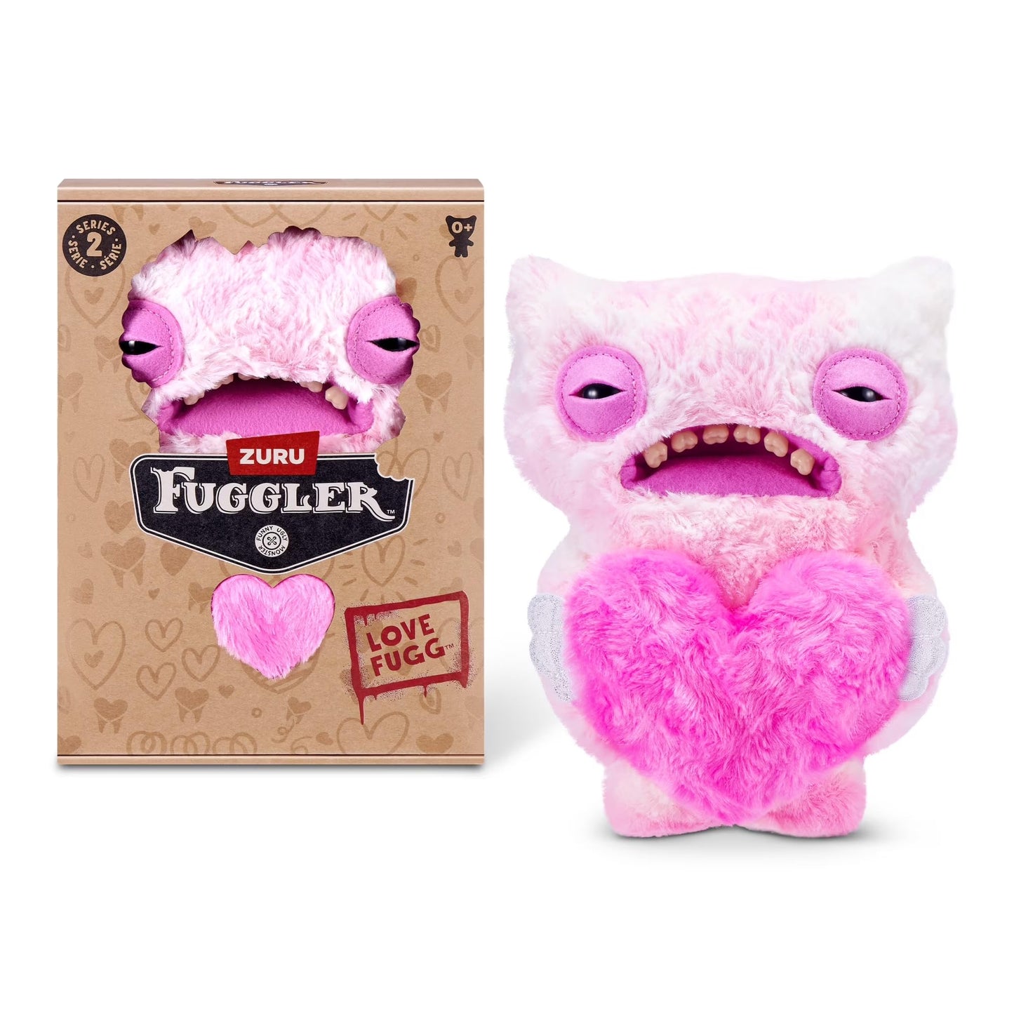 ZURU Fuggler Love Fuggs S2 Pink – Collectible Plush with Quirky Charm