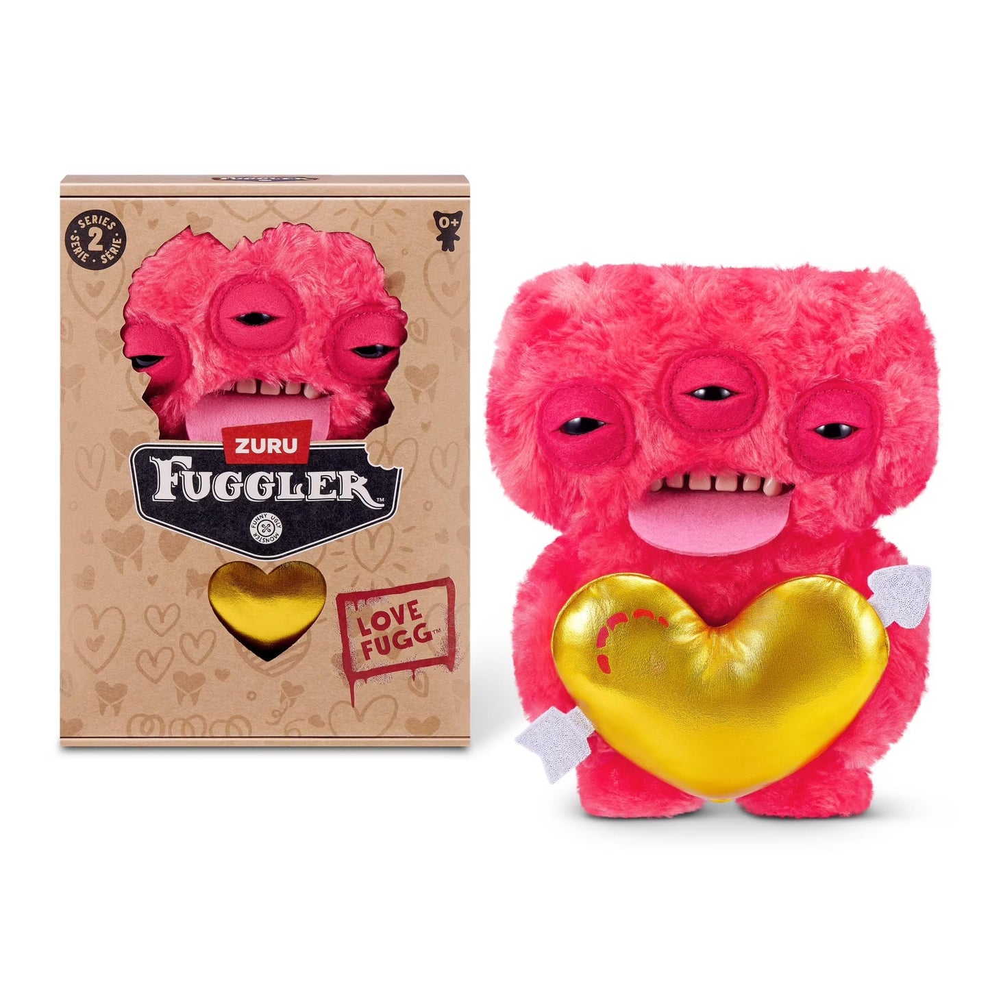 ZURU Fuggler Love Fuggs S2 Red Annoyed Alien – Collectible Plush