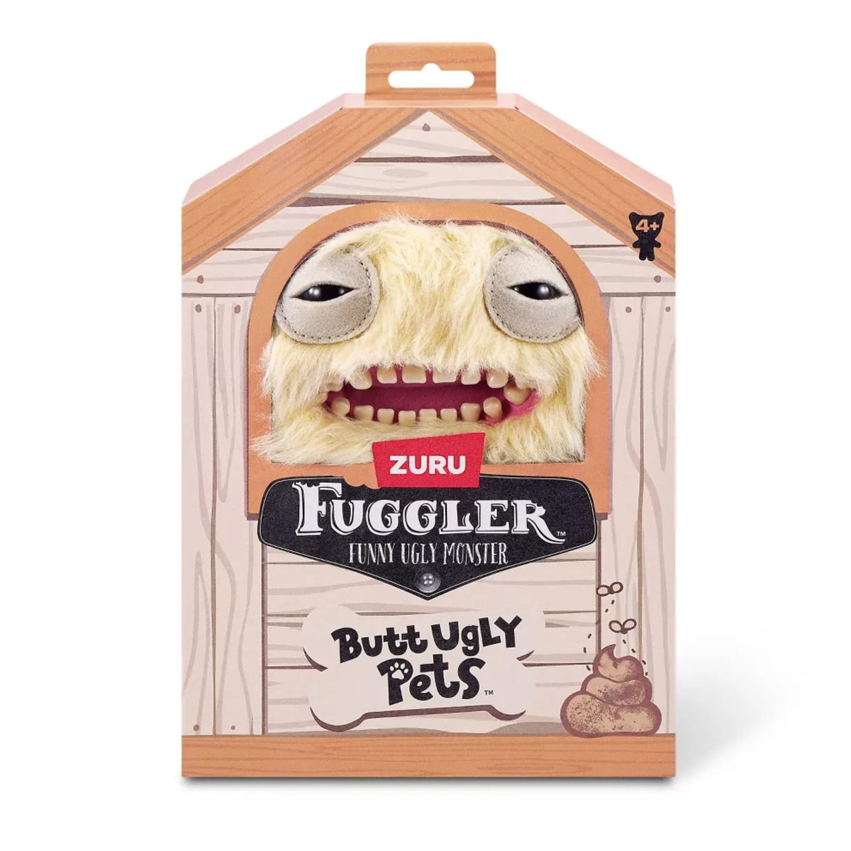 ZURU Fuggler Mr Buttons Golden Retriever Plush – 9-Inch Butt Ugly Pets Monster Toy