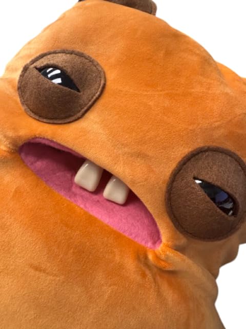 ZURU Fugglers Bigg Fuggs - 17-Inch Rabid Rabbit Orange Ugly Monster Plush