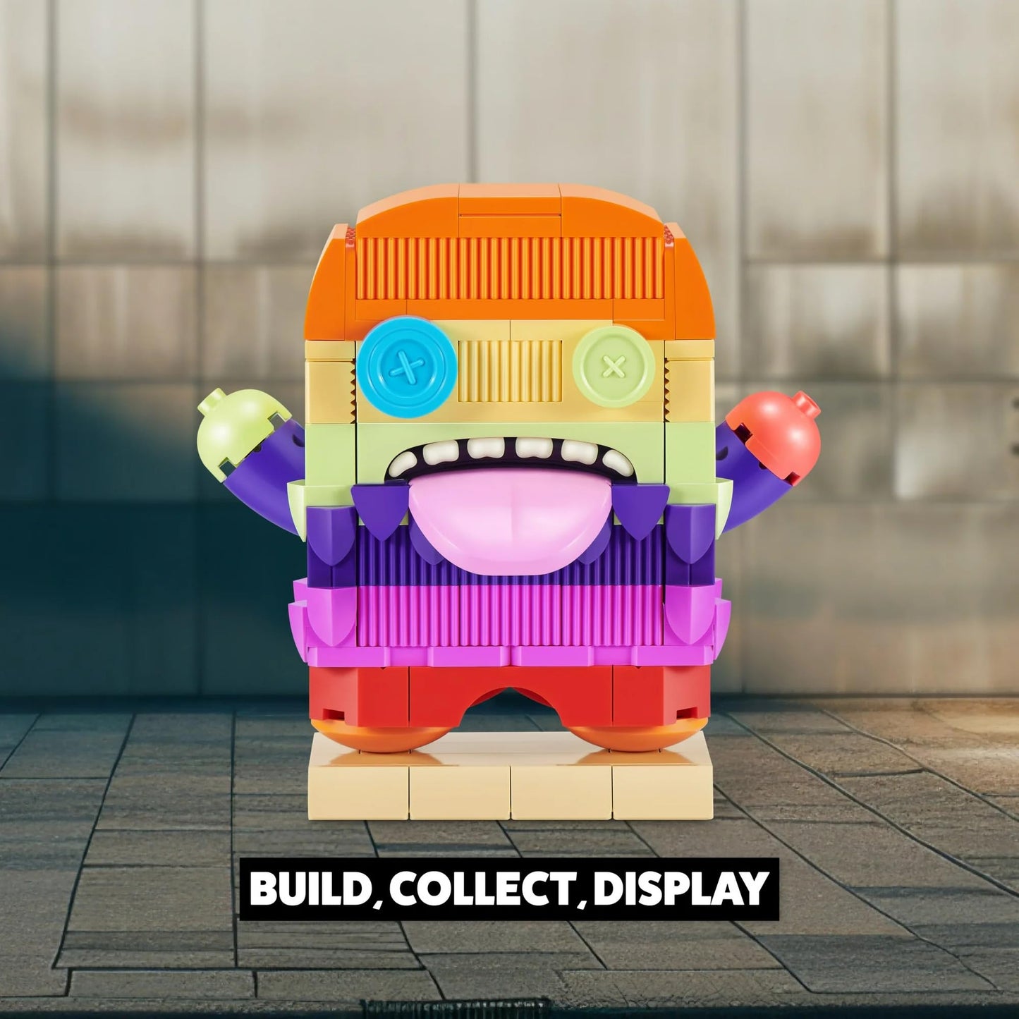 ZURU MAX Build More Premium Fuggler Collection – 167-Piece Building Brick Toy (Oogah Boogah)