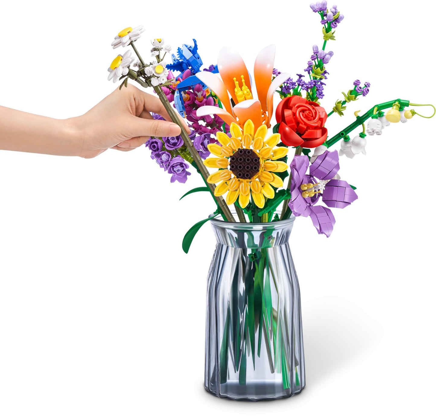 ZURU MAX Premium Garden Long Flowers – 2-Bloom Capsule, 233 Pieces, 10 Designs to Collect