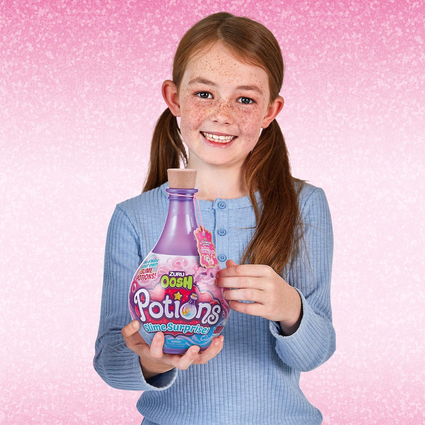 Oosh Potions Slime Surprise Purple — ZURU OOSH DIY Slime Kit with Sparkles, Beads & Glow Wand