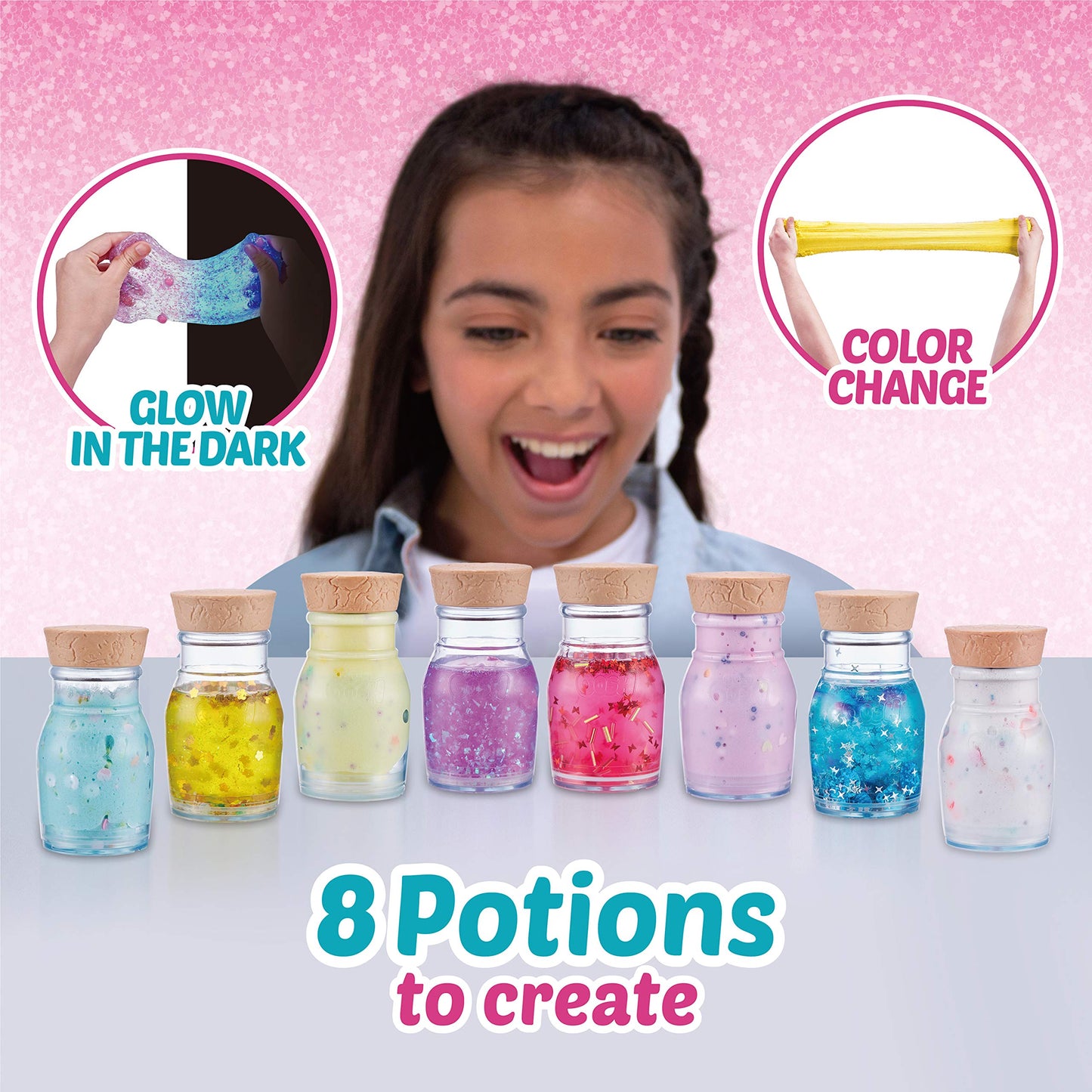 Oosh Potions Slime Surprise Purple — ZURU OOSH DIY Slime Kit with Sparkles, Beads & Glow Wand