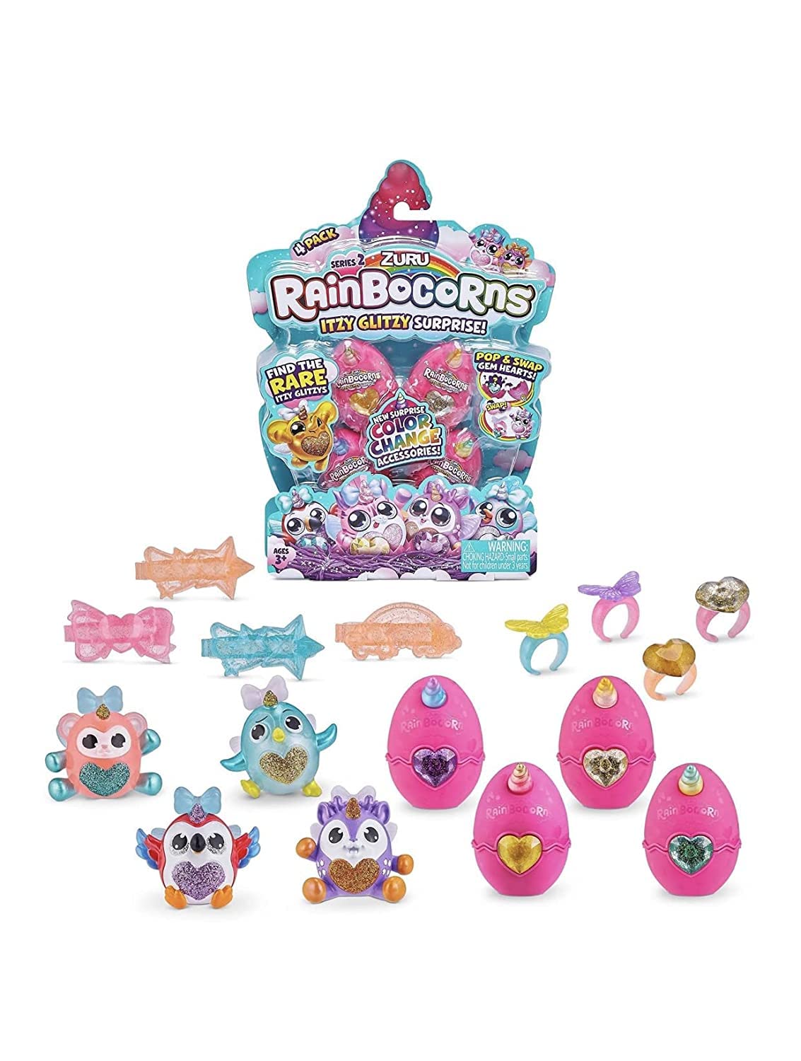Rainbocorns 4Pk Itzy Glitzy Surprise Series 2 by ZURU - United Pacific Designs