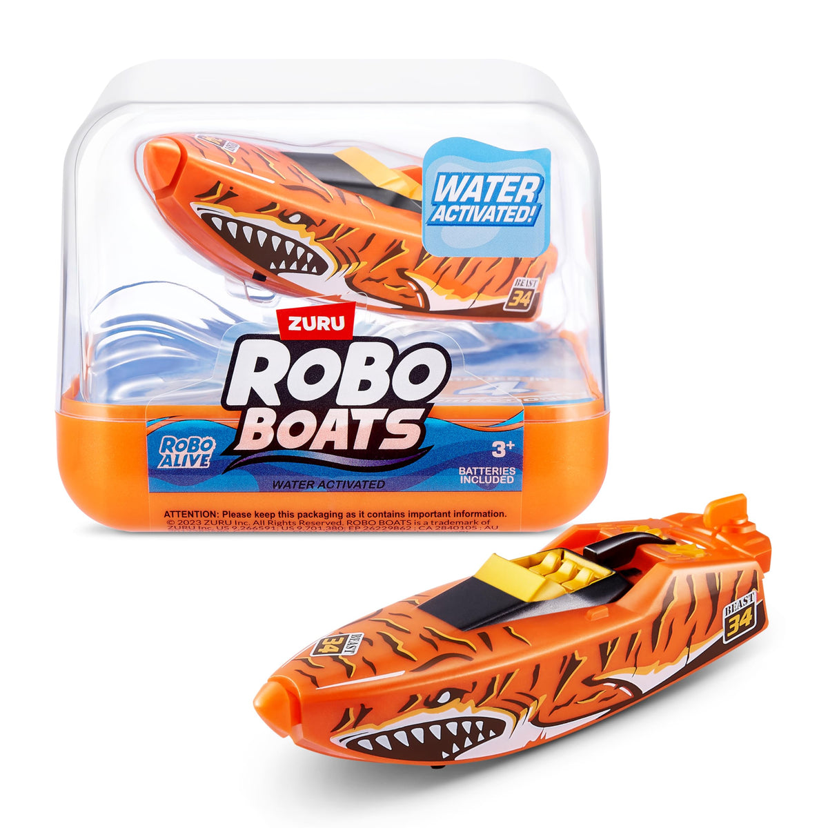 ZURU Robo Alive S001 Robotic Boat Series 1 – Water-Activated Racing Boats