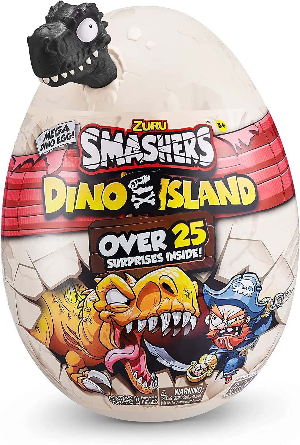 Smashers Dino Island Mega Egg T-Rex – 25 Surprises by ZURU SMASHERS