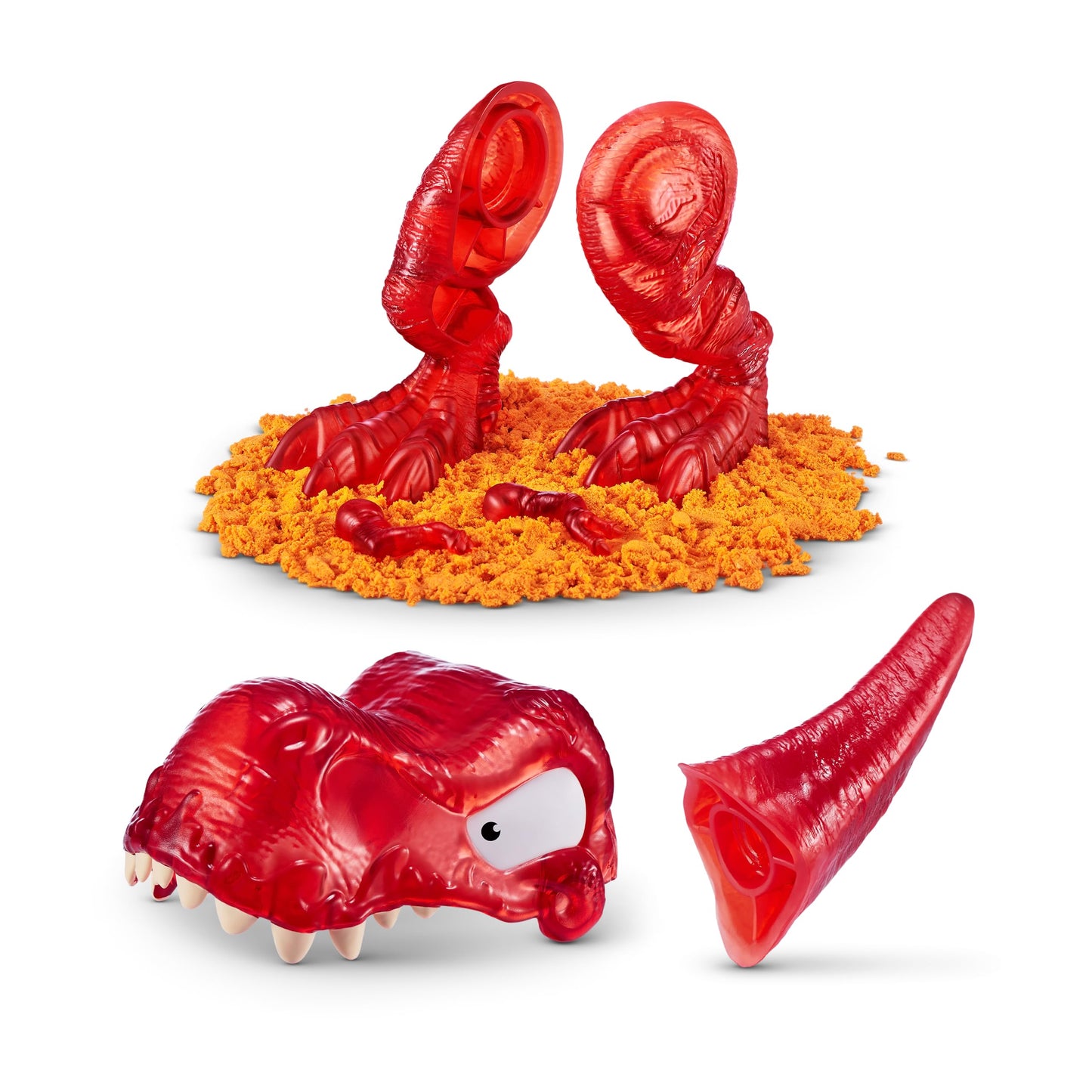 ZURU SMASHERS Dino Island T-Rex Battles (Red Version) - 50+ Surprises & Dino Battle Toys