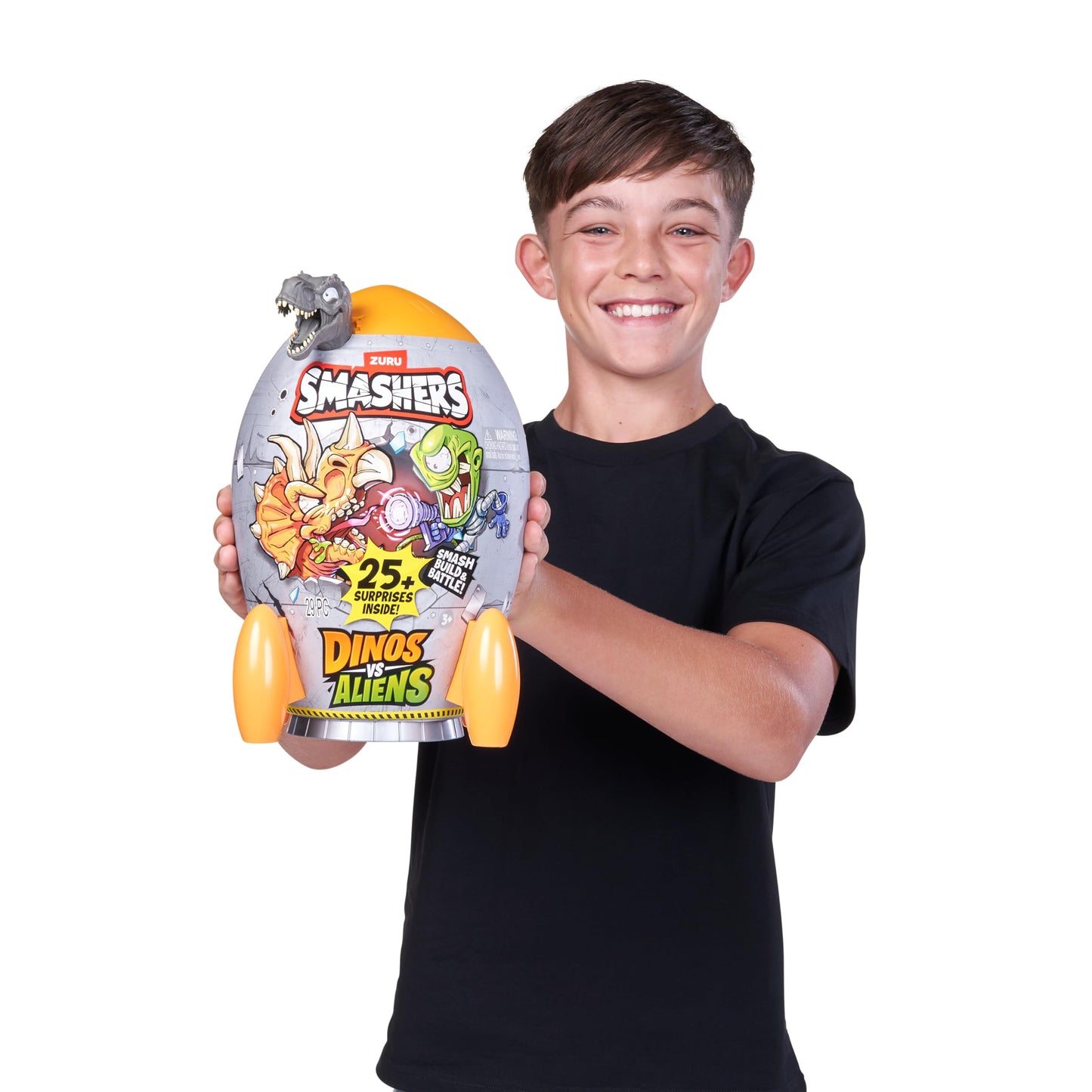 ZURU SMASHERS Dino vs Aliens Medium (Spinosaurus) – Smashable Egg Toy for Boys
