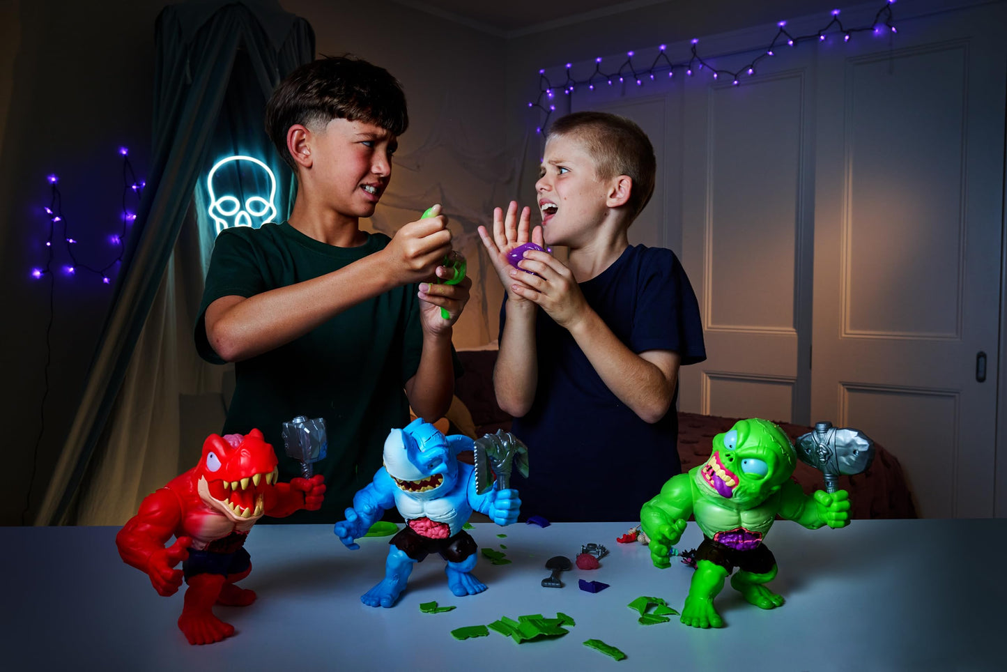 ZURU SMASHERS Smashers Mega Horror House (Black) – Interactive Monster Collectible Toy