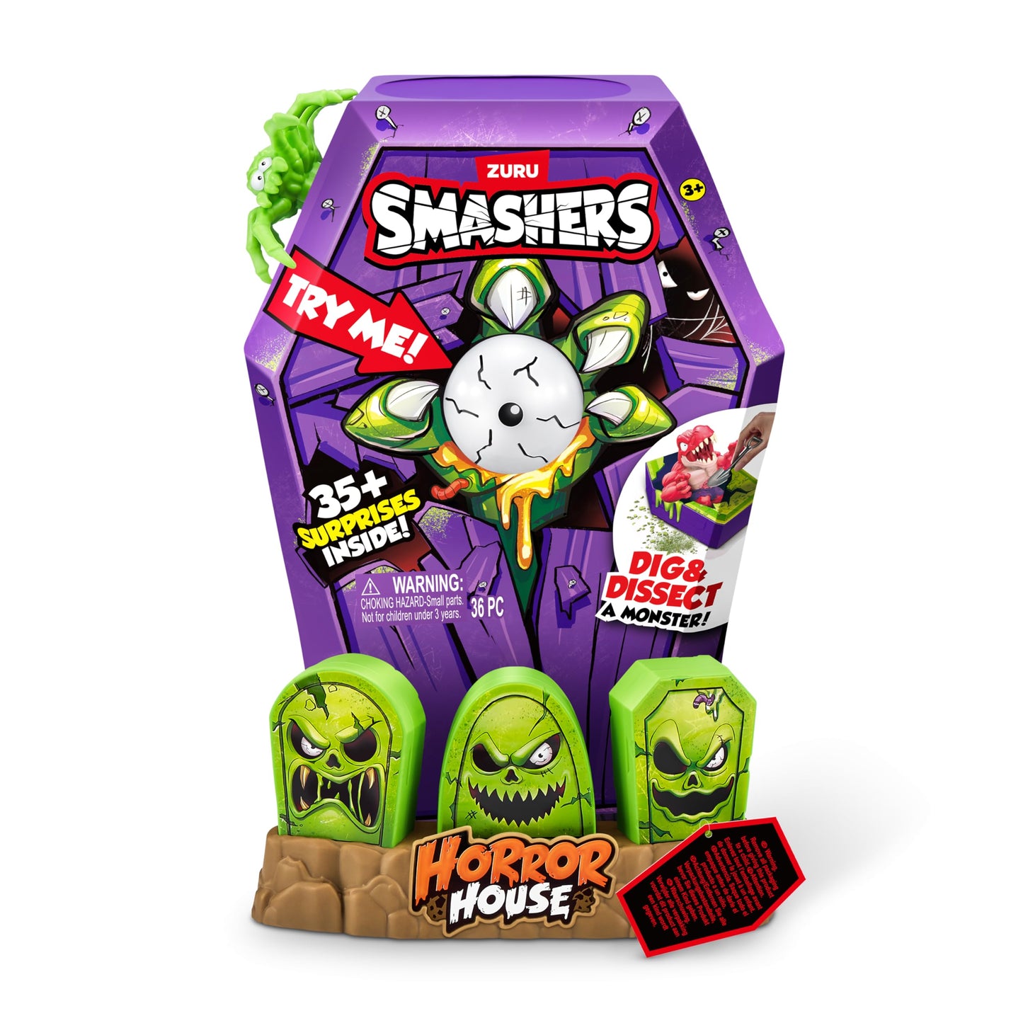 Smashers Mega Horror House (Green) – ZURU Interactive Monster Toy & Collectible