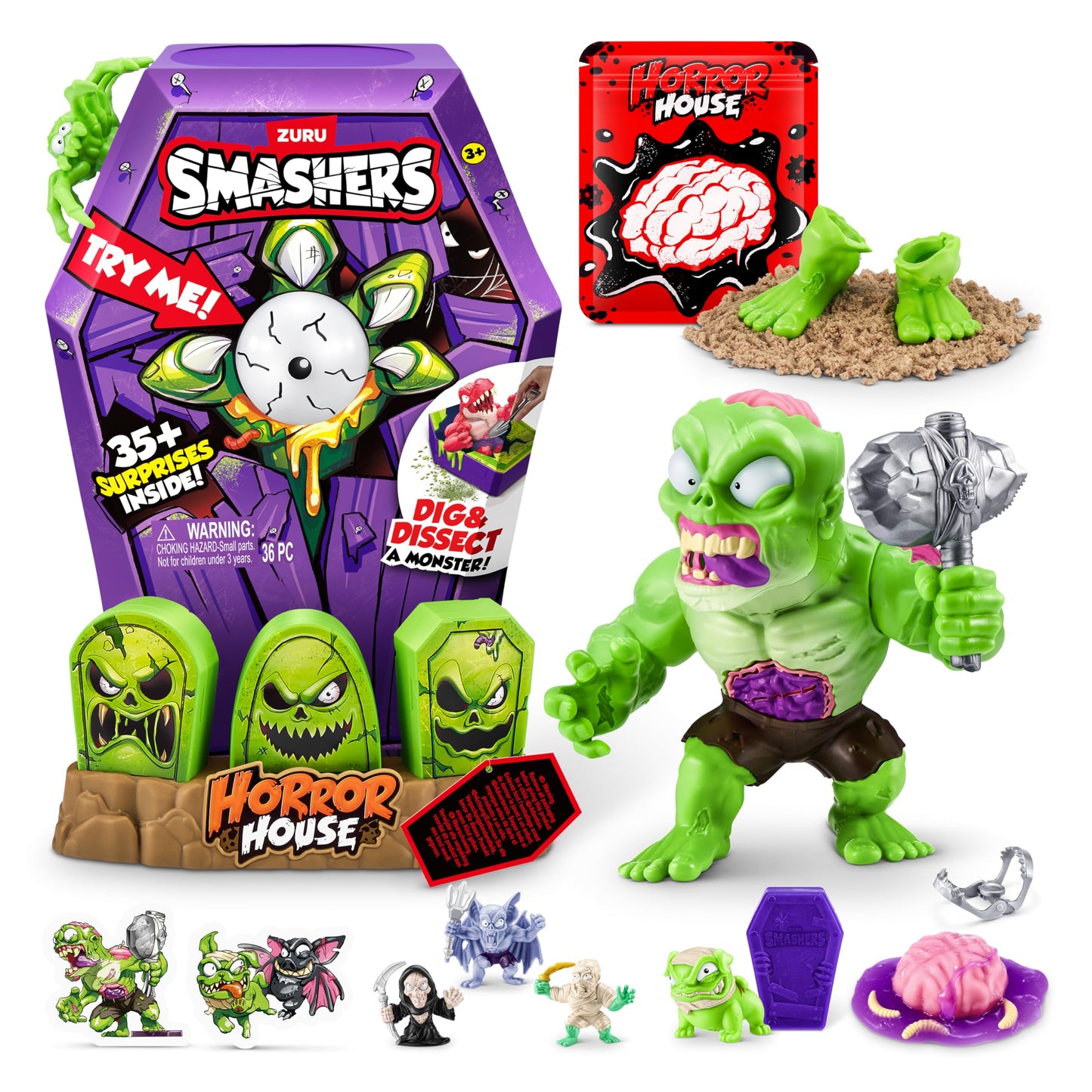 Smashers Mega Horror House (Green) – ZURU Interactive Monster Toy & Collectible