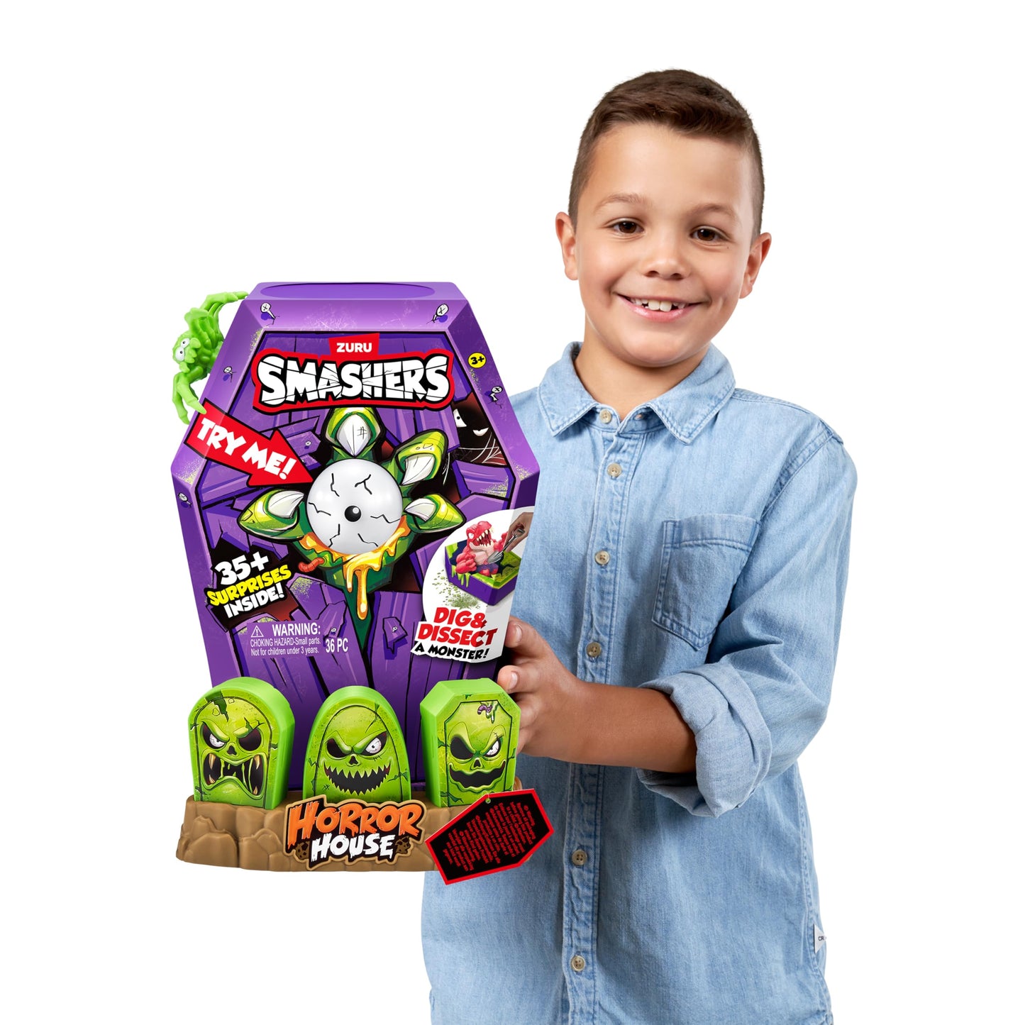 Smashers Mega Horror House (Green) – ZURU Interactive Monster Toy & Collectible