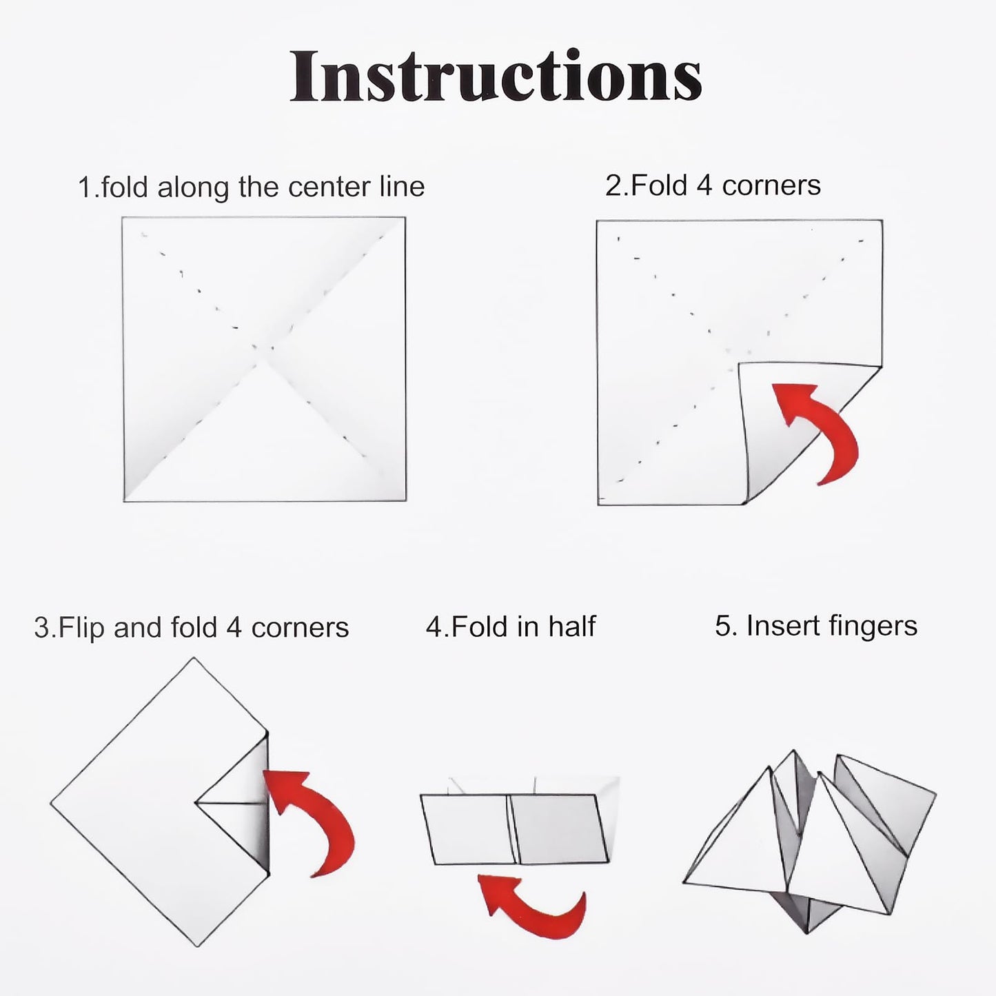 Zutcogo Valentines Day Cards for Kids – 28-Pack Cootie Catcher Classroom Set