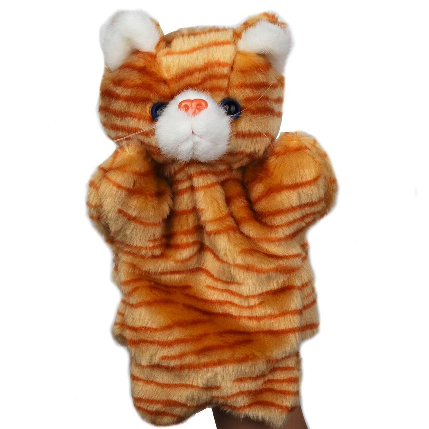 ZUXUCUVU Tabby Cat Hand Puppet — Plush Kitten Toy for Kids | Imaginative Play
