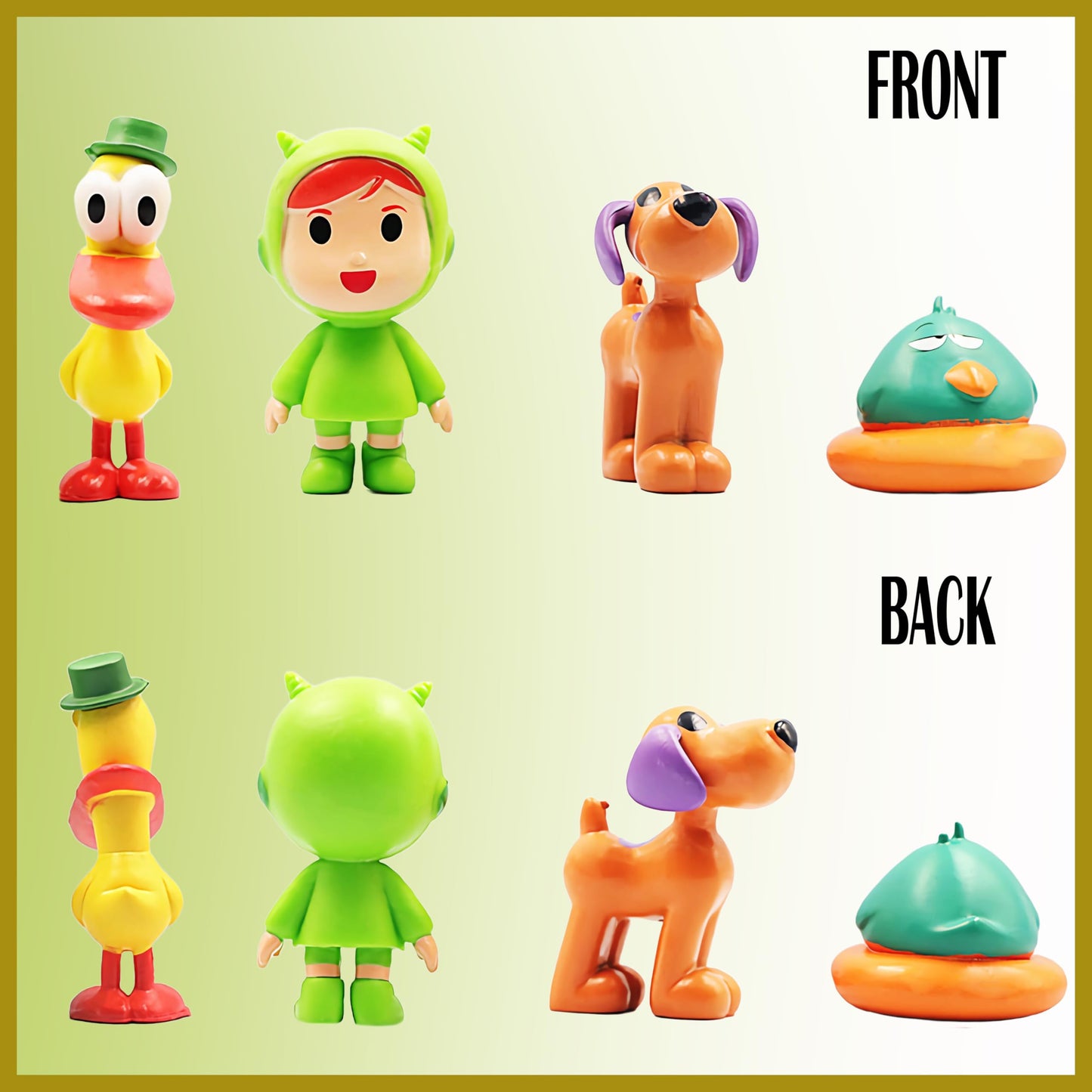 ZXHGWWHS 7-Piece Loula & Elly PVC Figures – 2.6-Inch Collectible Set