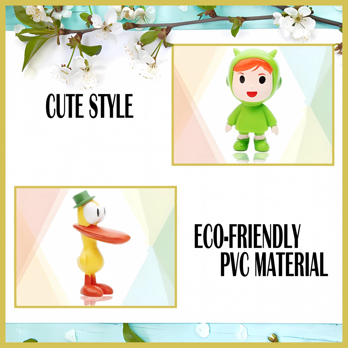 ZXHGWWHS 7-Piece Loula & Elly PVC Figures – 2.6-Inch Collectible Set