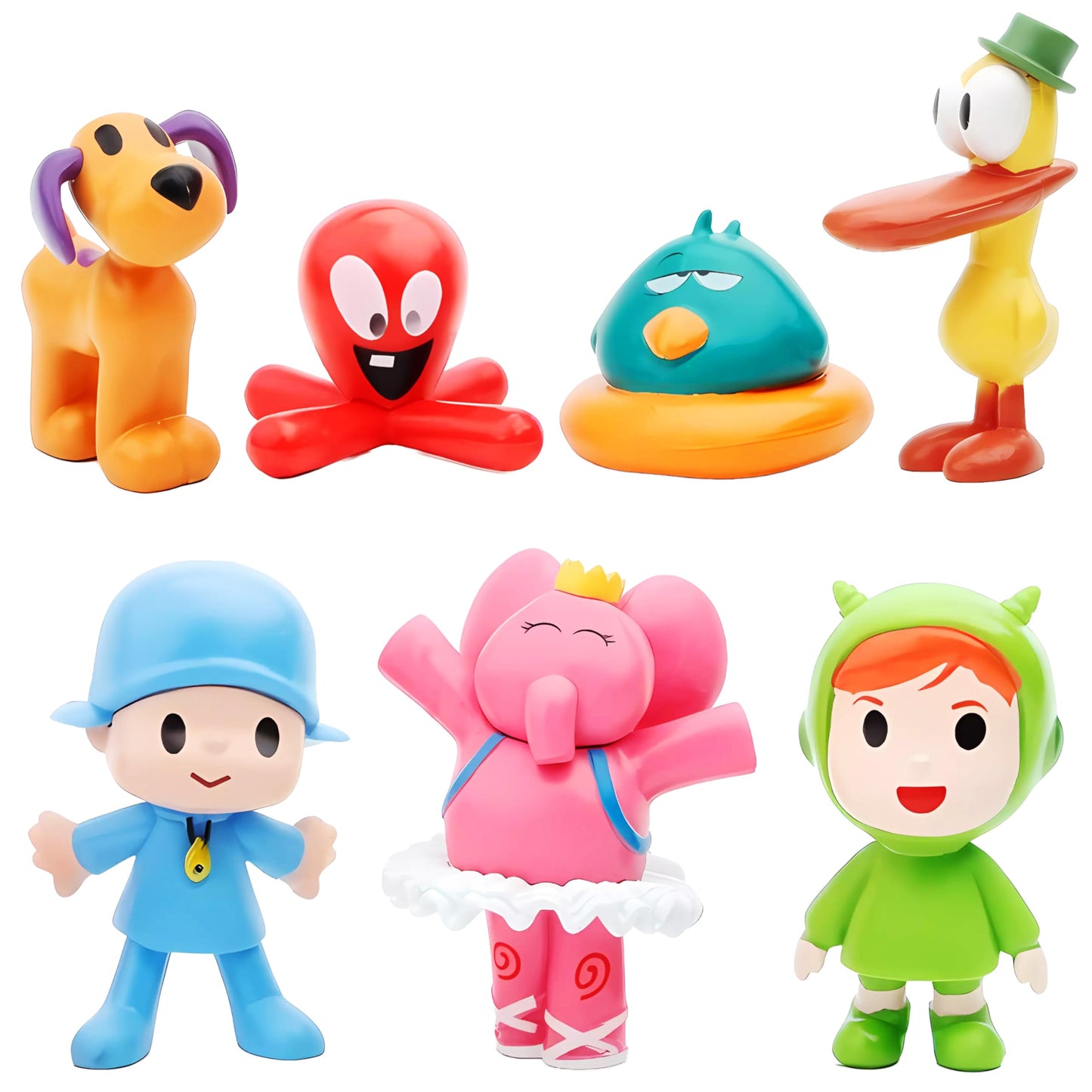 ZXHGWWHS 7-Piece Loula & Elly PVC Figures – 2.6-Inch Collectible Set