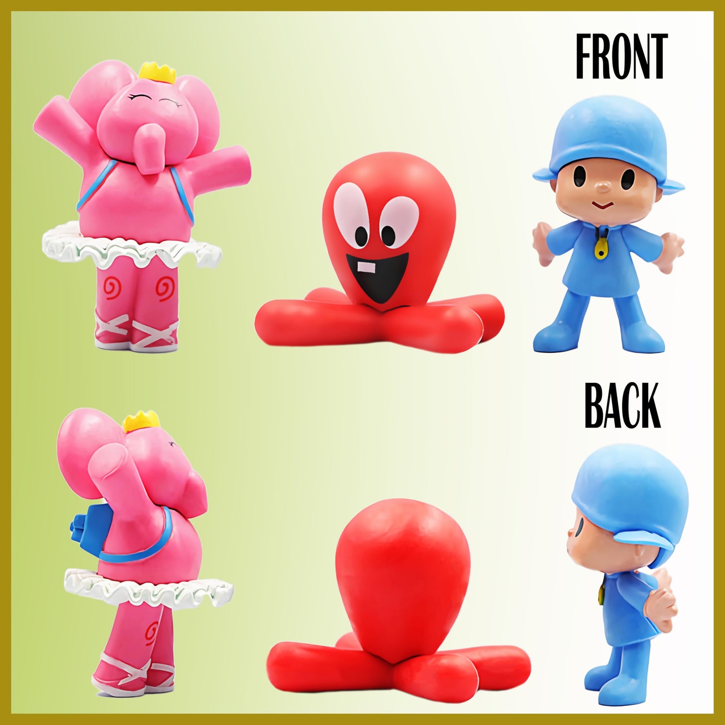 ZXHGWWHS 7-Piece Loula & Elly PVC Figures – 2.6-Inch Collectible Set