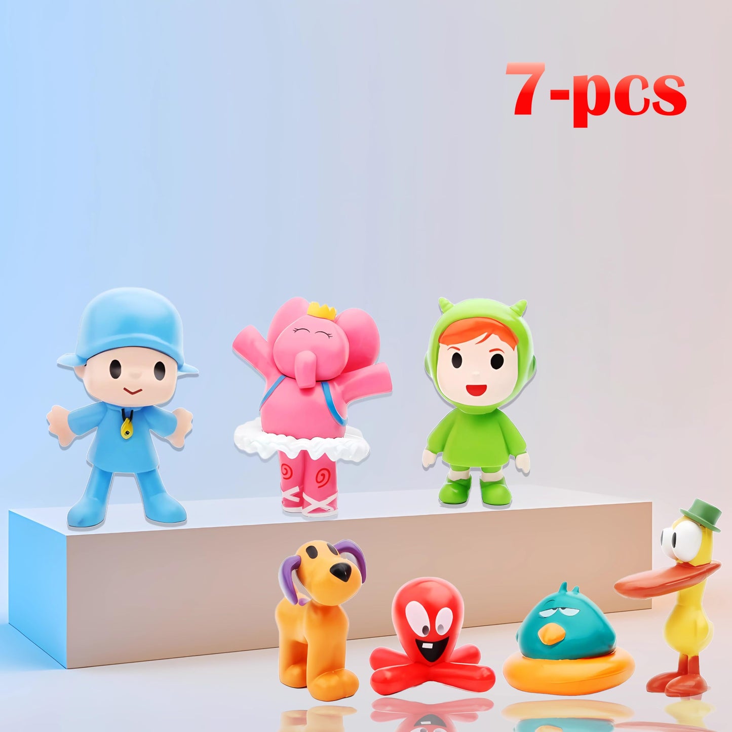 ZXHGWWHS 7-Piece Loula & Elly PVC Figures – 2.6-Inch Collectible Set
