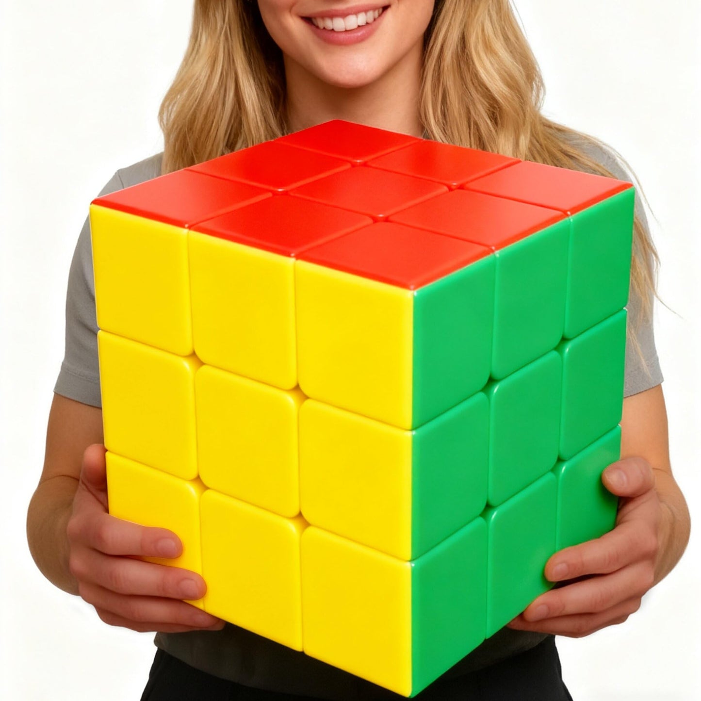 ZY-Wisdom Giant Magic Cube 18cm – Large 3x3 Speed Puzzle for Kids & Adults